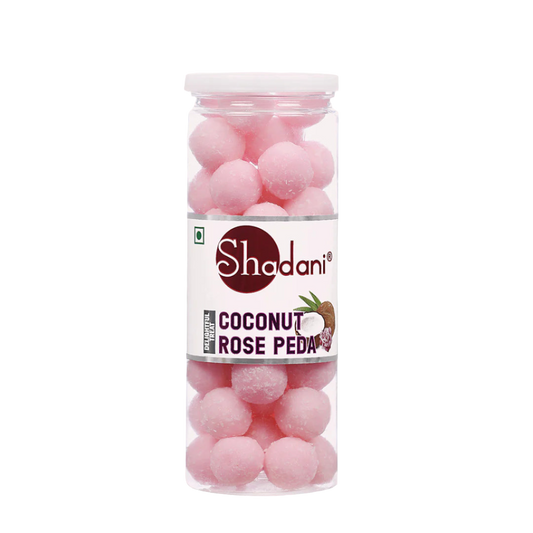 Rose coconut ladoo