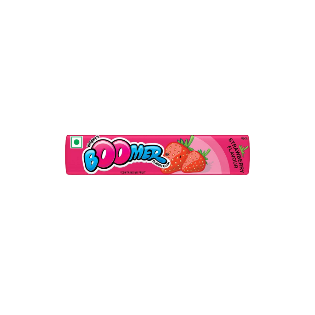 Boomer Strawberry Gum.