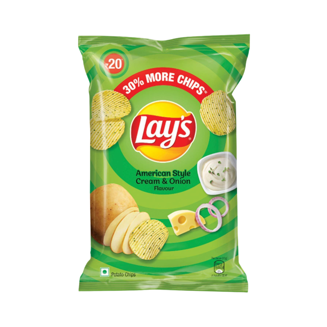 Lays American Style Cream & Onion.